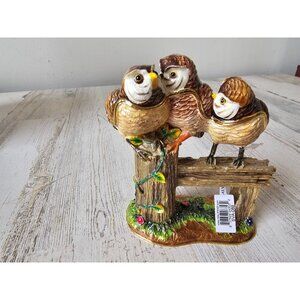 Kalifano‎ owl trinket jeweled rhinestone keepsake box unique